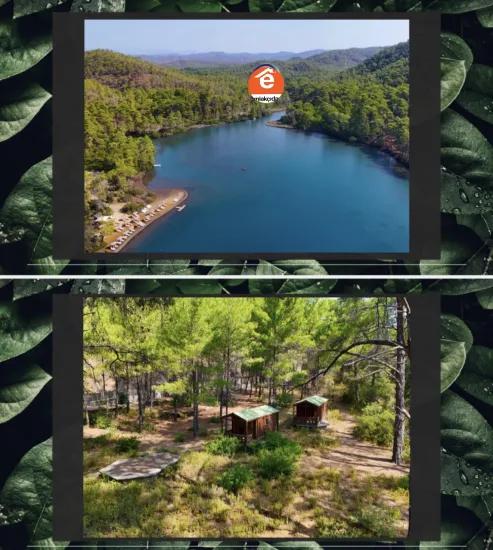 Marmaris Bördübet Bucht mit 7200 m² Kanalfront zur Verfügung stehendes Grundstück
