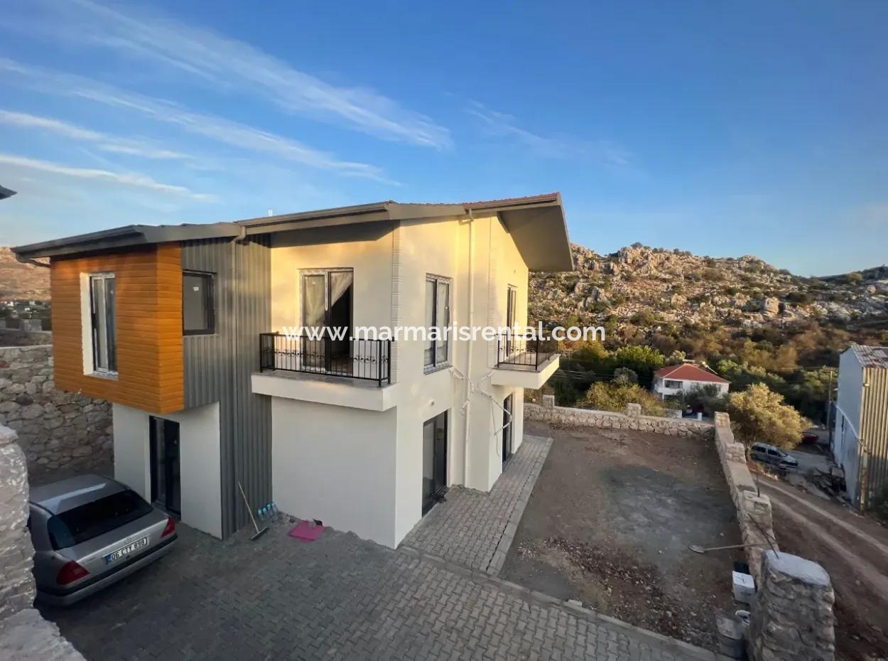 Villa Zum Verkauf In Marmaris Bozburun Nachbarschaft Mit Meerblick, Freistehendem Garten, Parkplatz