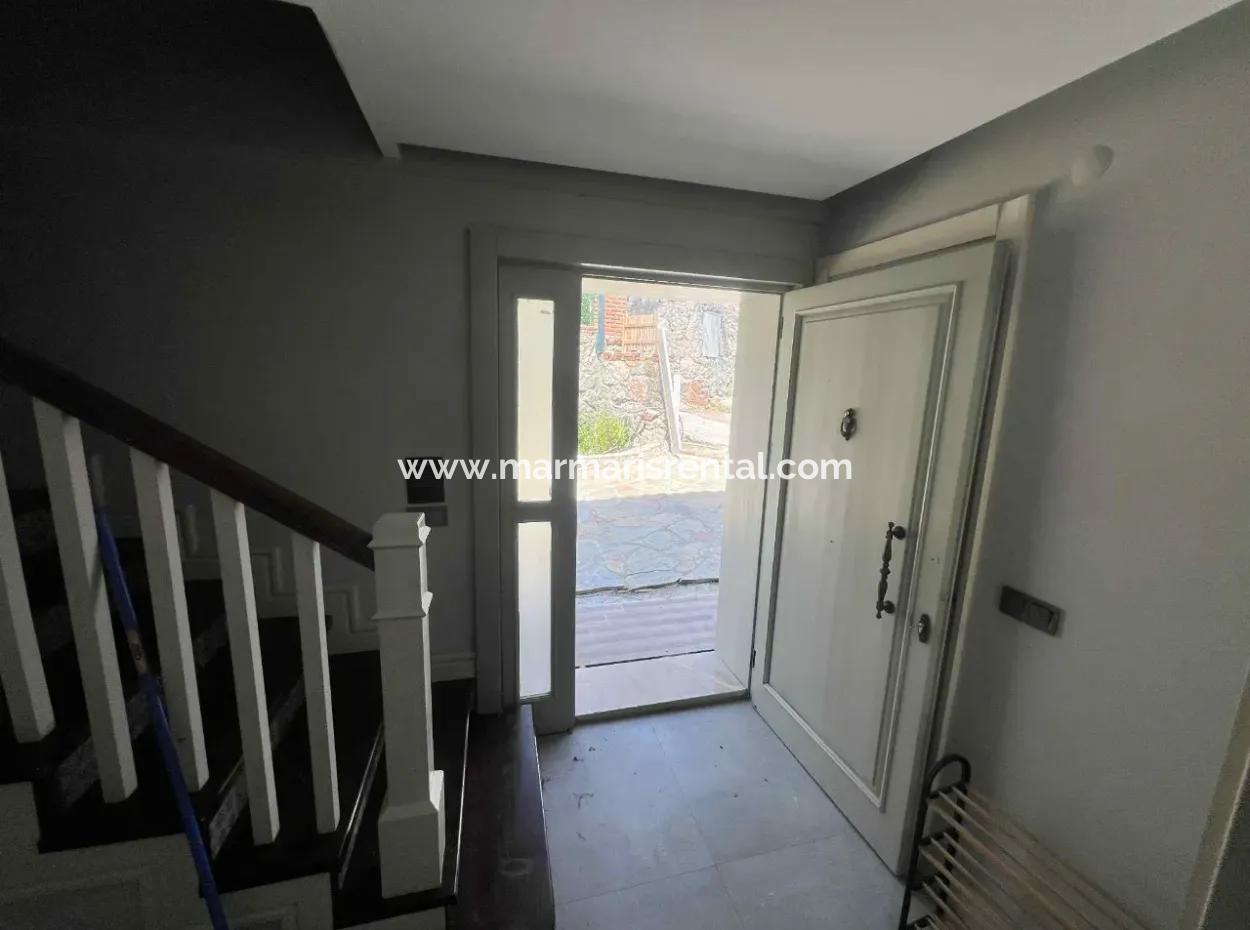 3 Zimmer 1 Wohnzimmer 140M2 2 Villen Zum Verkauf Mit Pool Mit Herrlichem Meerblick Im Viertel Selimiye Im Bezirk Marmaris