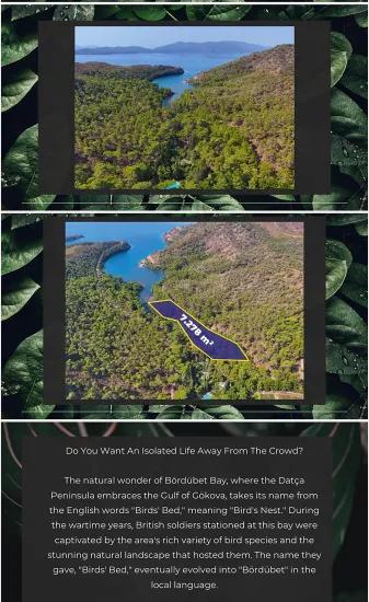 Marmaris Bördübet Bucht Mit 7200 M² Kanalfront Zur Verfügung Stehendes Grundstück