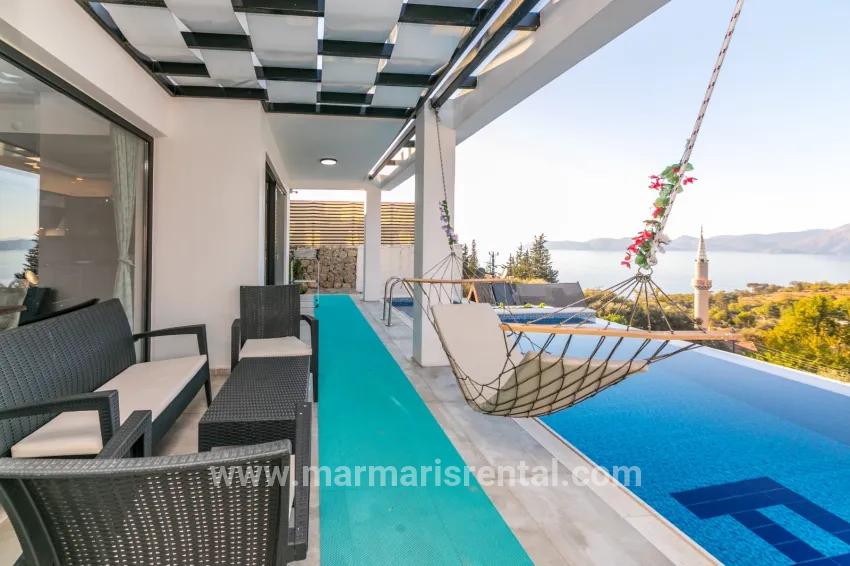 4+1 Bedroom Detached house For sale in Faralya Nbh. Fethiye - 500 m²