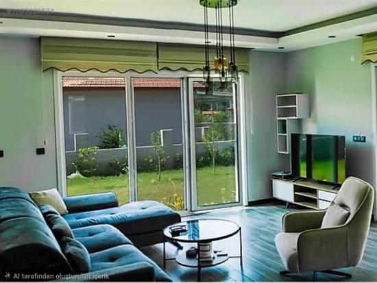 Fully Detached 4+1 Furnished Rental Listing – 400 m² Private Garden, 30 m² Terrace – Hisarönü Neighbourhood