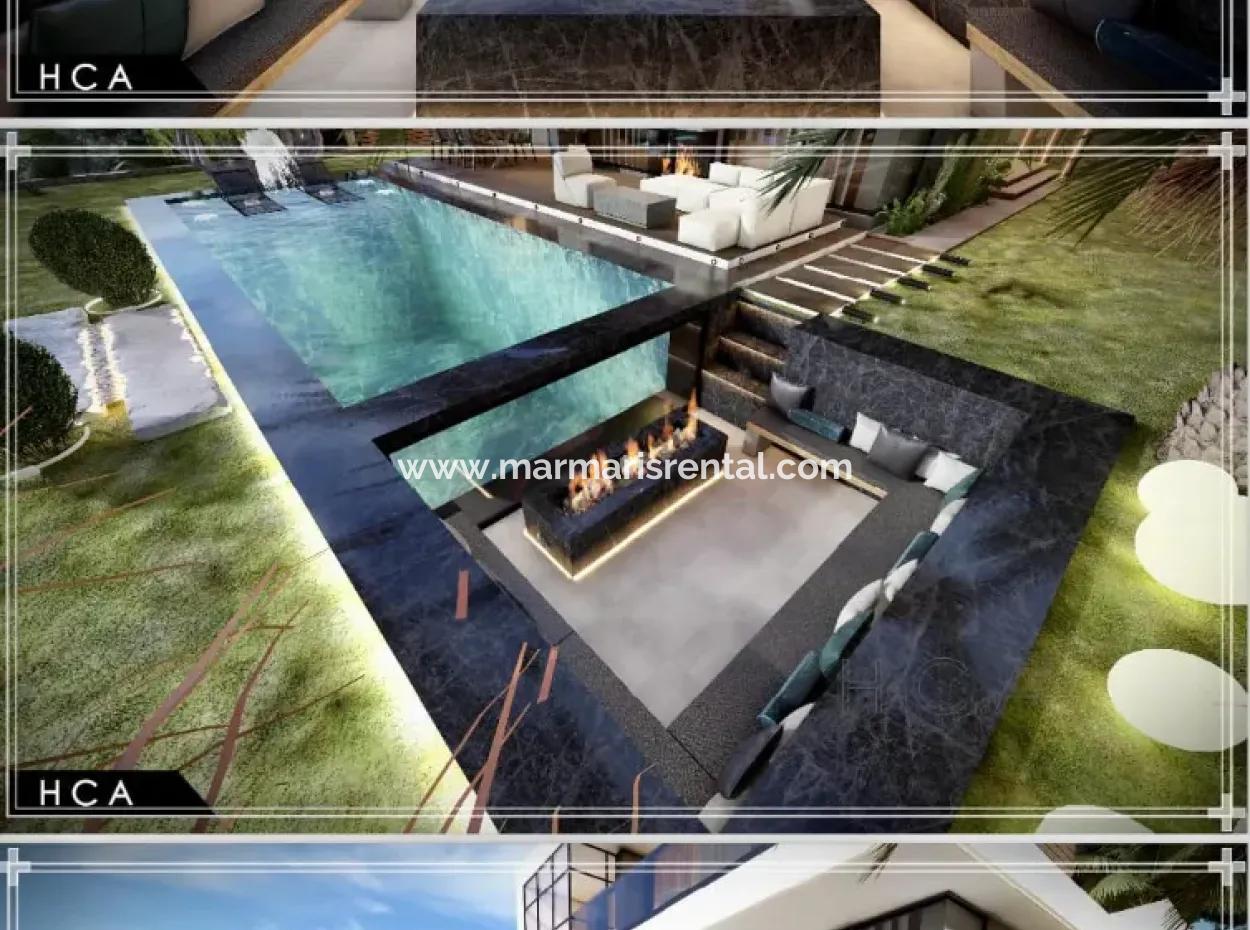 3200M2 Land With Sea View For Sale Suitable For The Construction Of 6 Villas In Turunc Bay In Marmaris