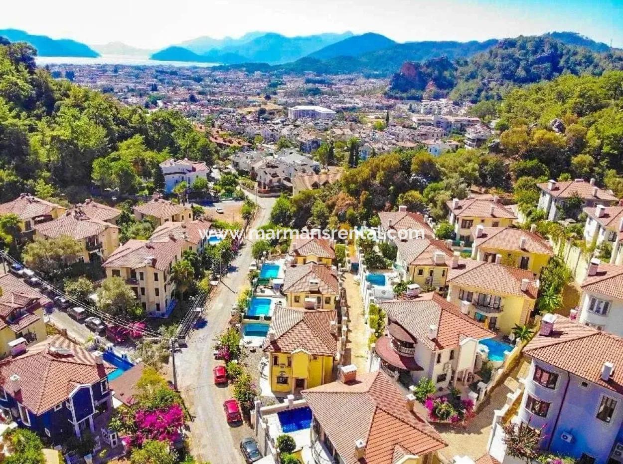 Villa For Sale In Armutalan, Marmaris With A Fully Detached Garden And Pool