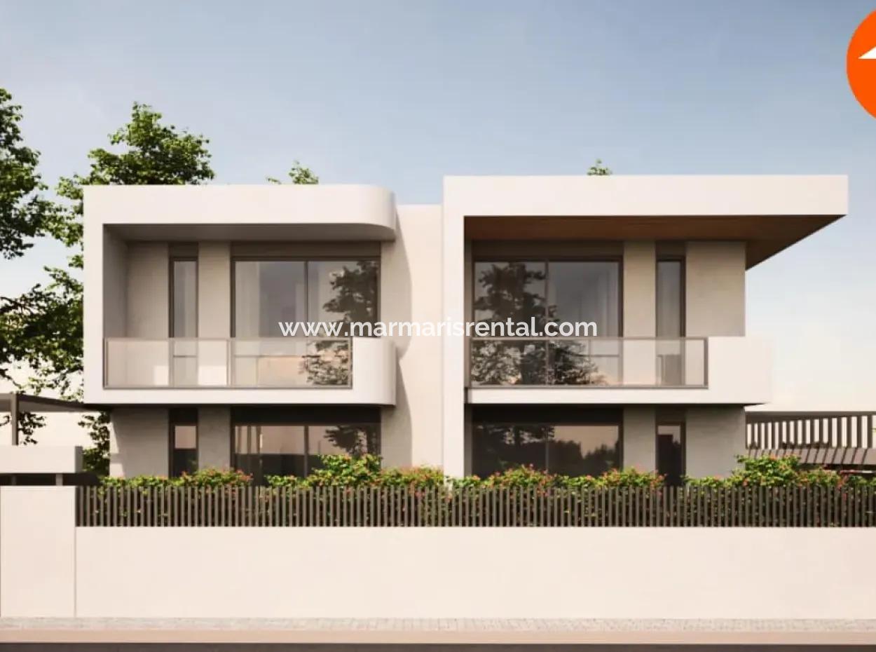 Brand New Semi-Detached Villa For Sale In The Center Of Marmaris From A Real Estate Agent