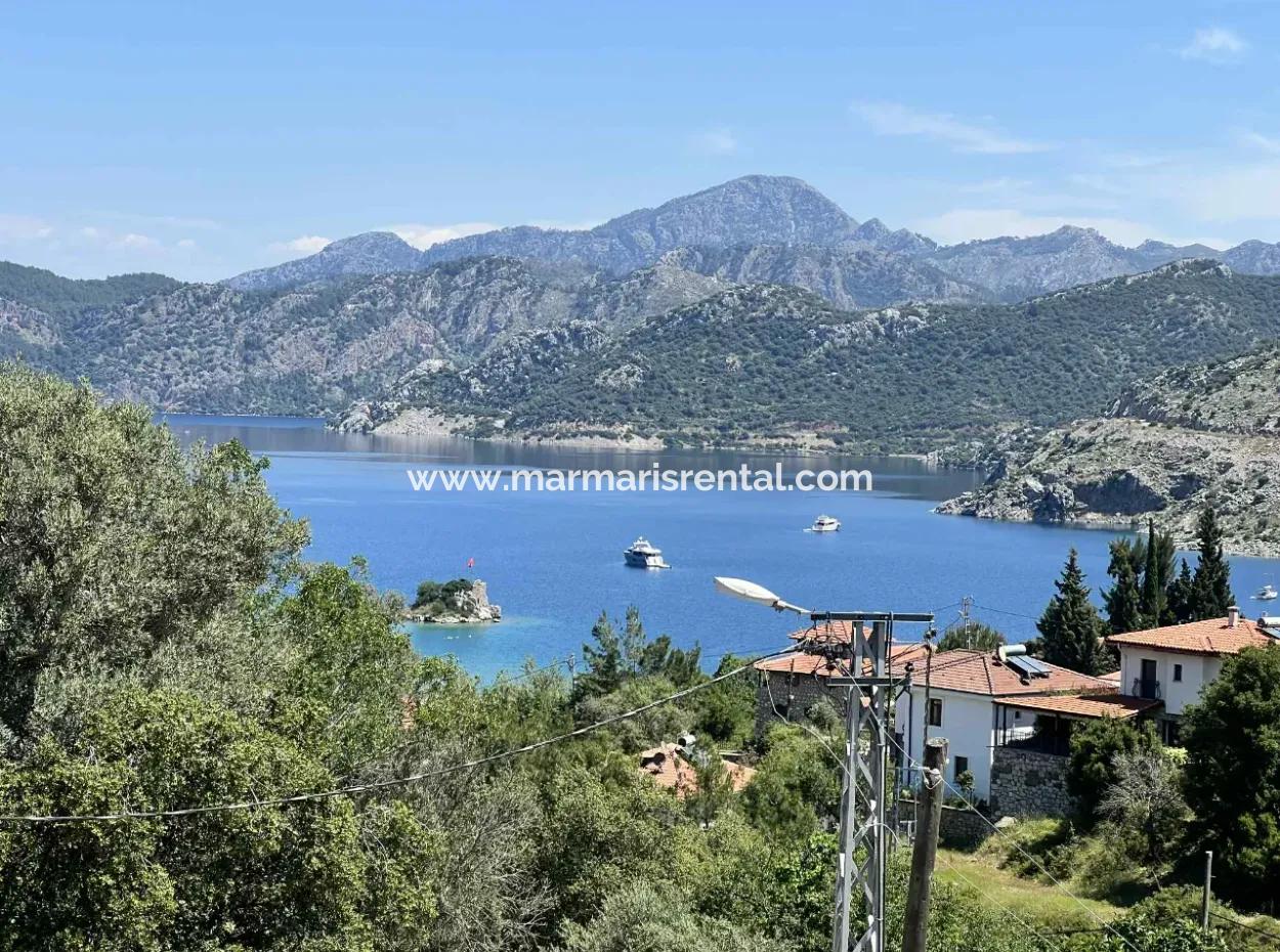 3 Rooms 1 Living Room 140M2 2 Villas For Sale With Swimming Pool With Magnificent Sea View In Selimiye Neighborhood Of Marmaris District