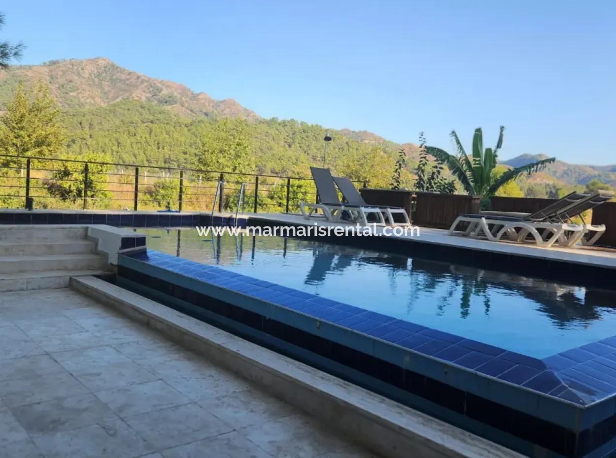 Ortaca Neighborhood For Sale 10.000 M2 Custom Made Farmhouse With Pool