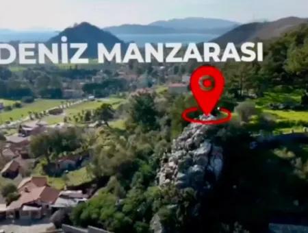 Land For Sale In Marmaris Hisarönü Village In A Residential Area Of 2200 M2 With Sea View