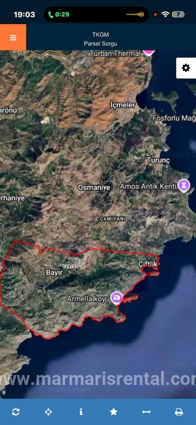 Для продажи Поле в Bayır Marmaris - Под Поле застройку - 2.500 m²
