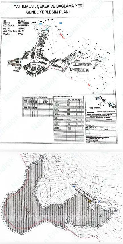 Для продажи Сюжет в Bozburun Marmaris - Под Коммерческий застройку - 32.000 m²