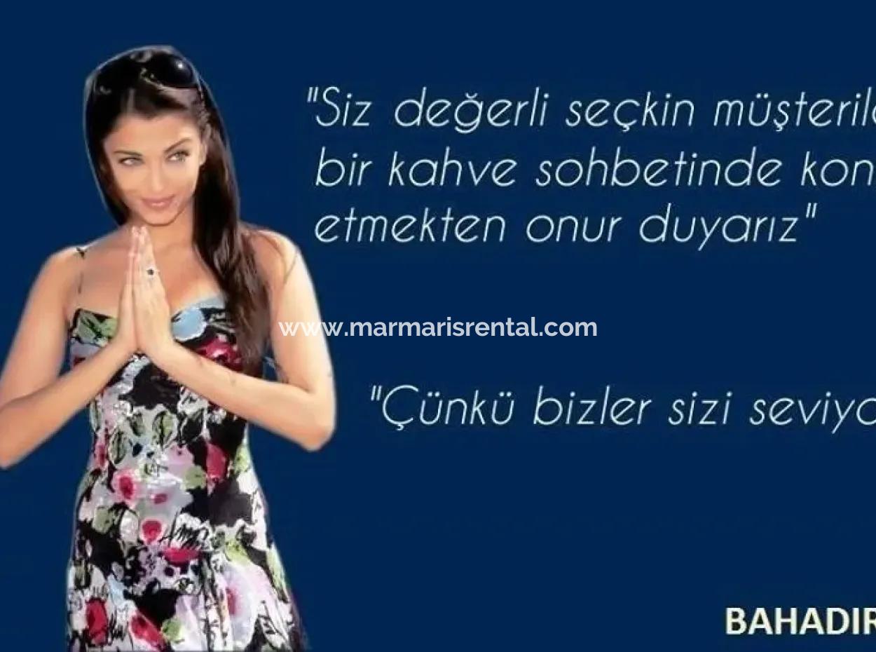 Marmaris Armutalan Mevkii Tam Müstakil Havuzlu 4 Oda 1 Salon Tripleks Villa Satılık