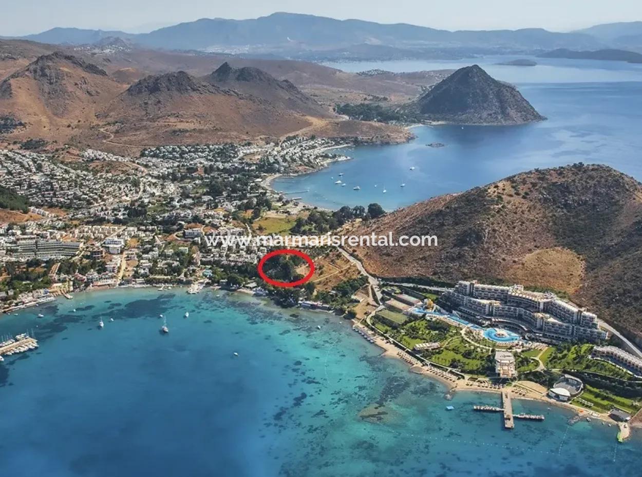 Bodrum Akyarlar Mevkisinde Denize Sıfır 4000M2 Turizm İmarlı Satılık Arsa