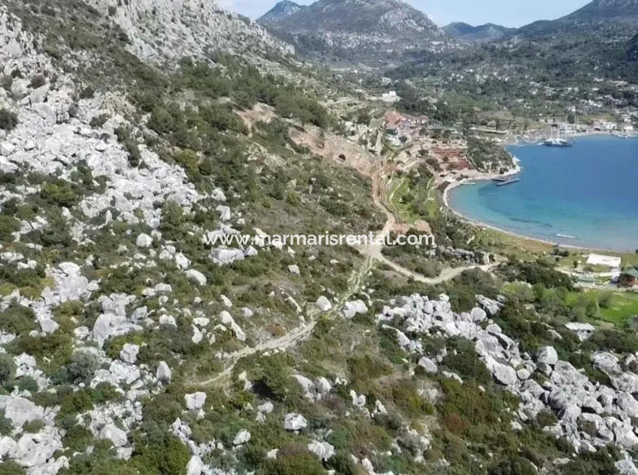 Marmaris İlçesi Söğüt Köyünde Denize 50 Metre Yatırım İçin Uygun 2000M2 Satılık Deniz Manzaralı Arsa