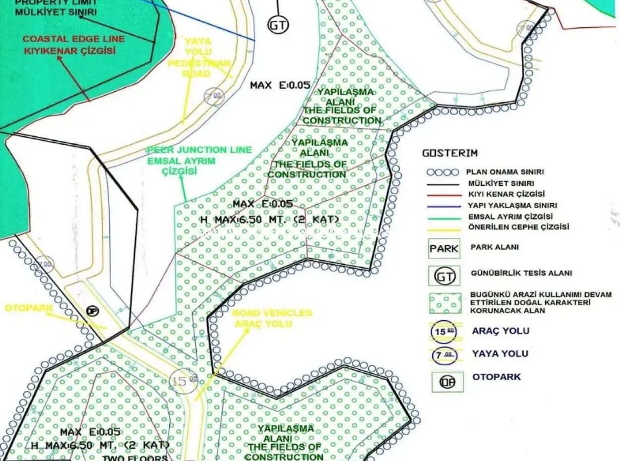 Marmaris Bölgesinde 5 Yıldızlı Otel  Yatırımına Uygun Arsa Satılık