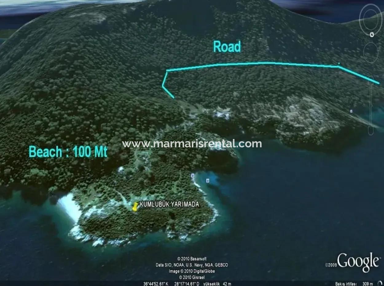 Marmaris Bölgesinde 5 Yıldızlı Otel  Yatırımına Uygun Arsa Satılık