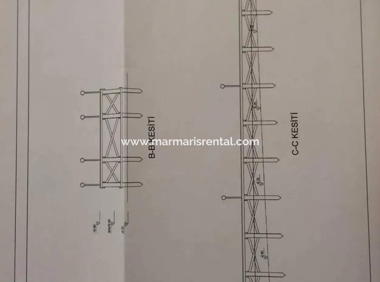 Marmaris Denize Sıfır Satılık Yat Çekek Yeri,Marina,Butik Otel Arsası 4000M2